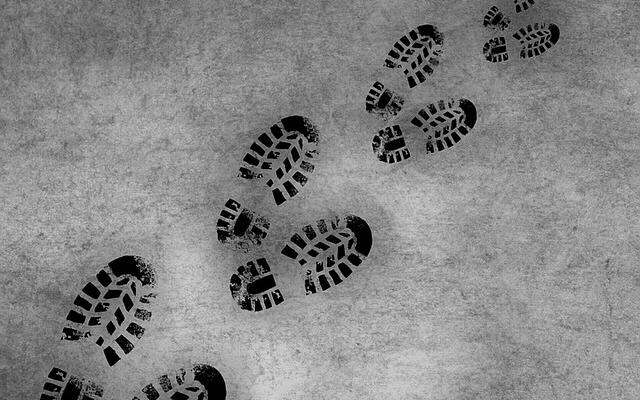 Picture of shoe prints